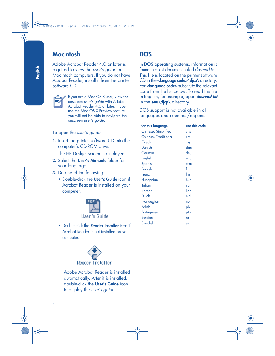 Macintosh | HP 3820 User Manual | Page 8 / 24