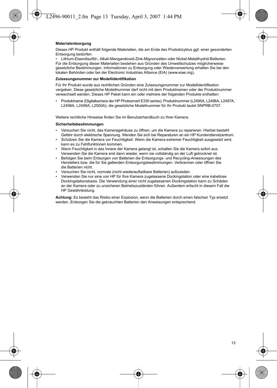 HP PhotoSmart E-Series User Manual | Page 15 / 76