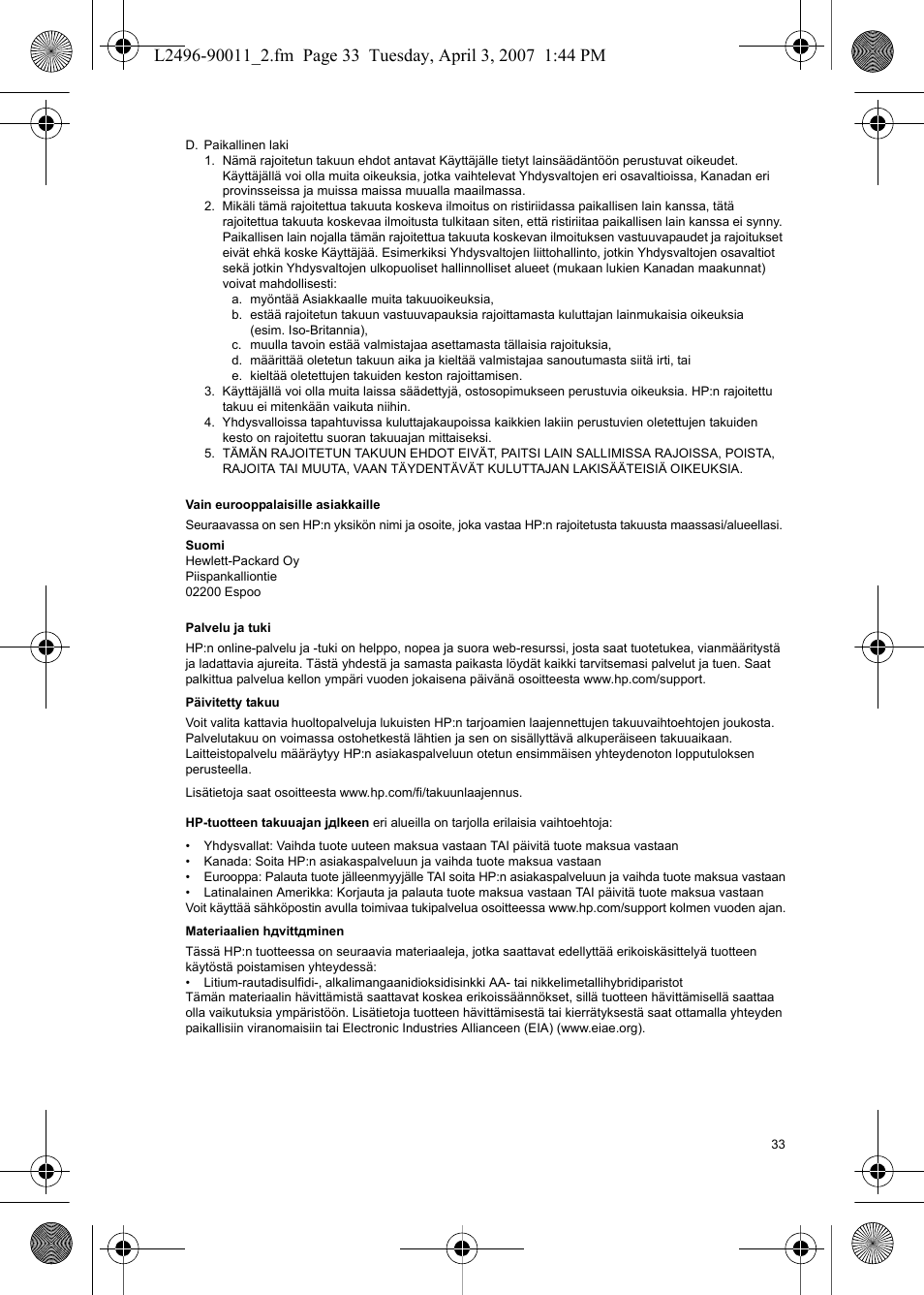HP PhotoSmart E-Series User Manual | Page 35 / 76