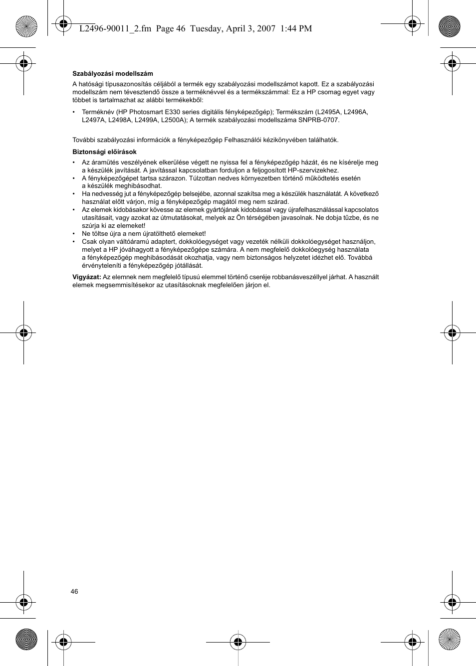 HP PhotoSmart E-Series User Manual | Page 48 / 76