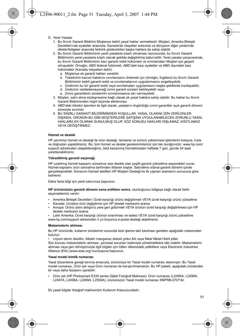 HP PhotoSmart E-Series User Manual | Page 53 / 76