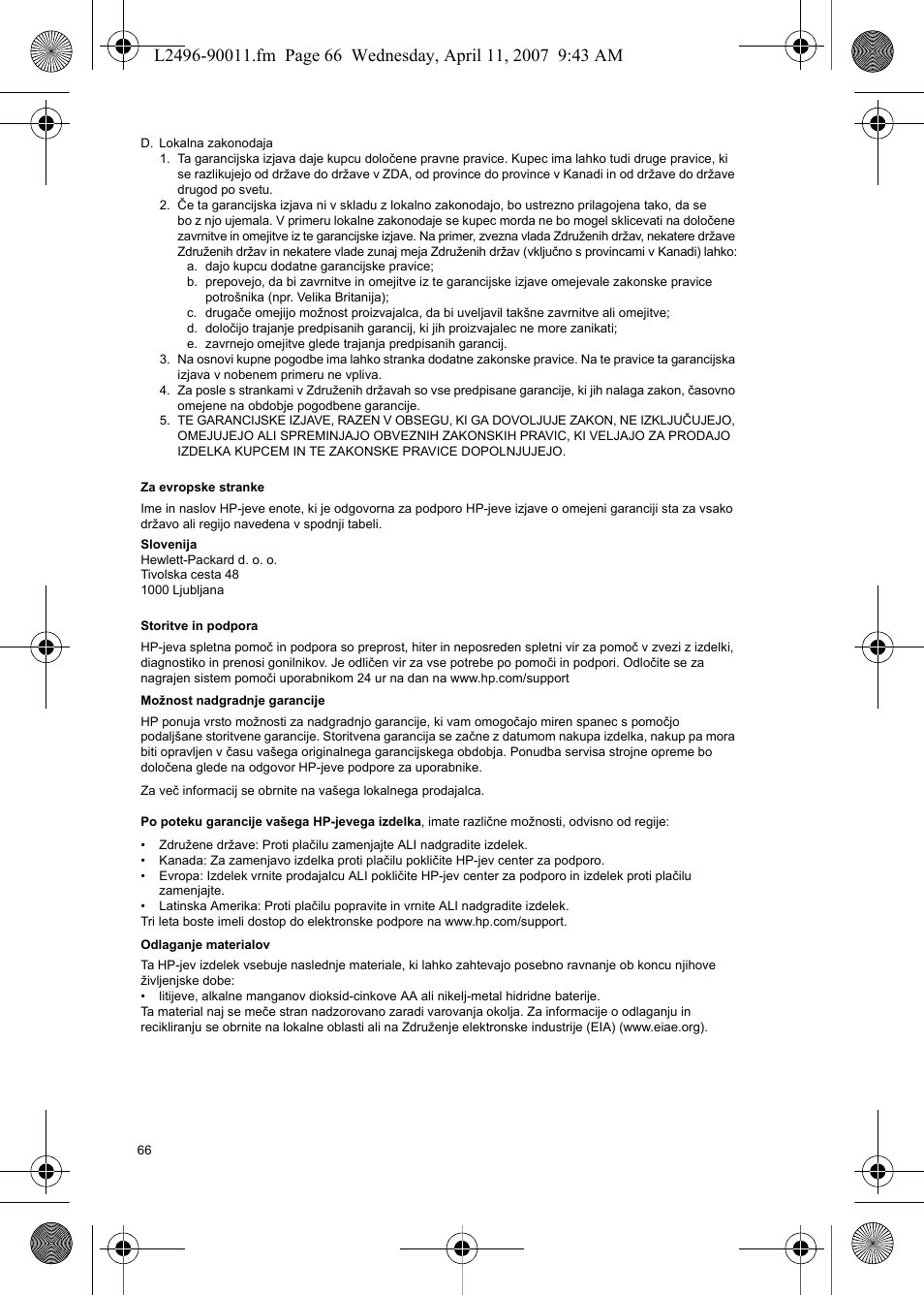 HP PhotoSmart E-Series User Manual | Page 68 / 76