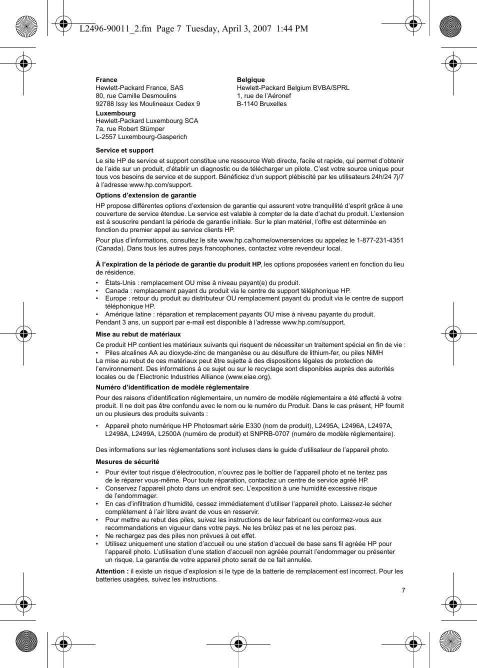 HP PhotoSmart E-Series User Manual | Page 9 / 76