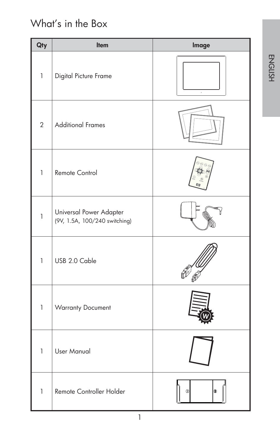 What’s in the box | HP DF800 User Manual | Page 3 / 86