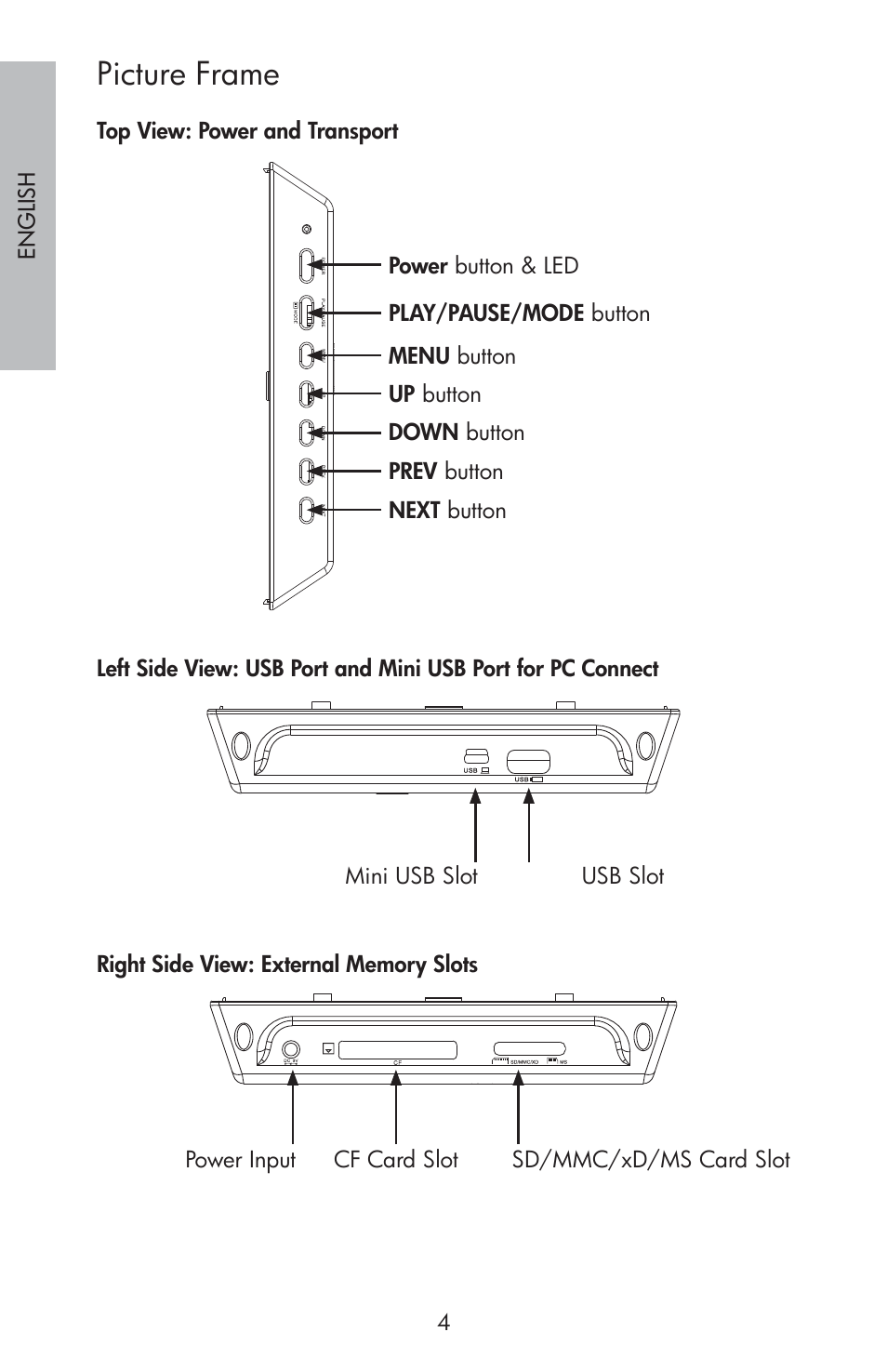 Picture frame | HP DF800 User Manual | Page 6 / 86