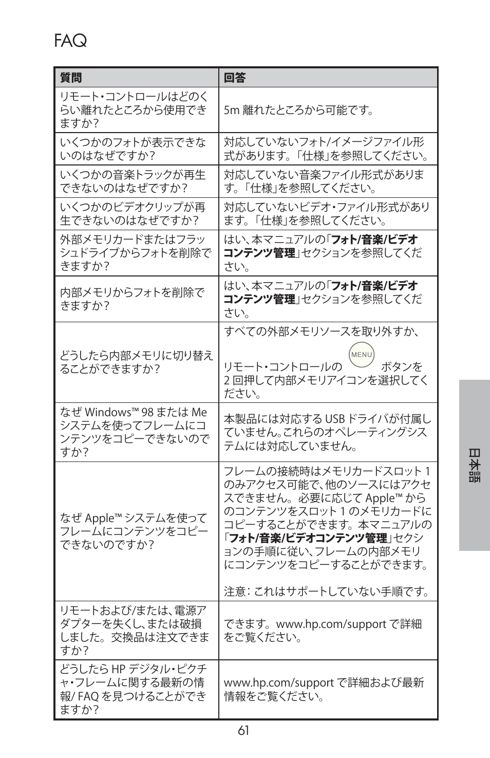 HP DF800 User Manual | Page 63 / 86