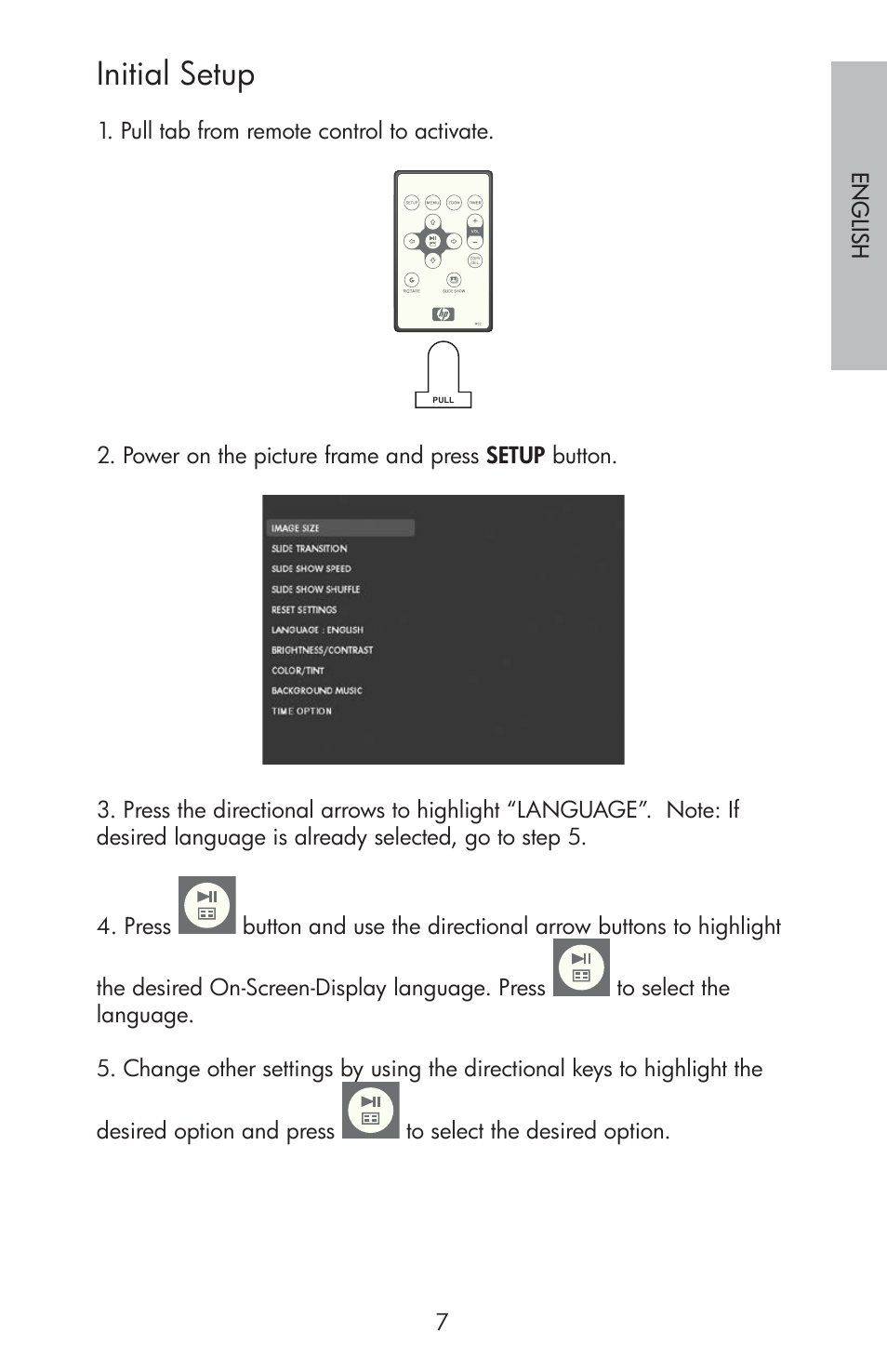 Initial setup | HP DF800 User Manual | Page 9 / 86