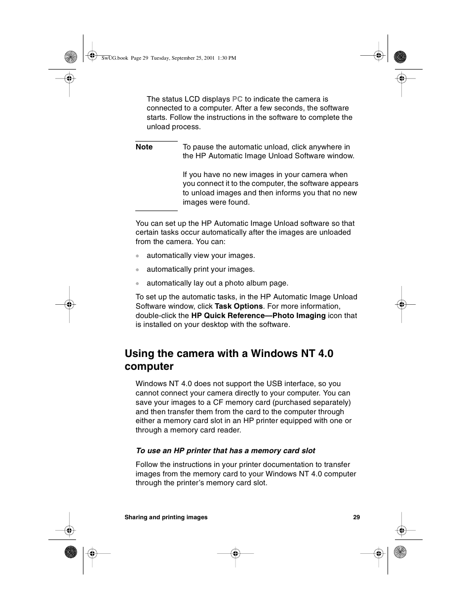 Using the camera with a windows nt 4.0 computer | HP Photosmart 612 User Manual | Page 37 / 84