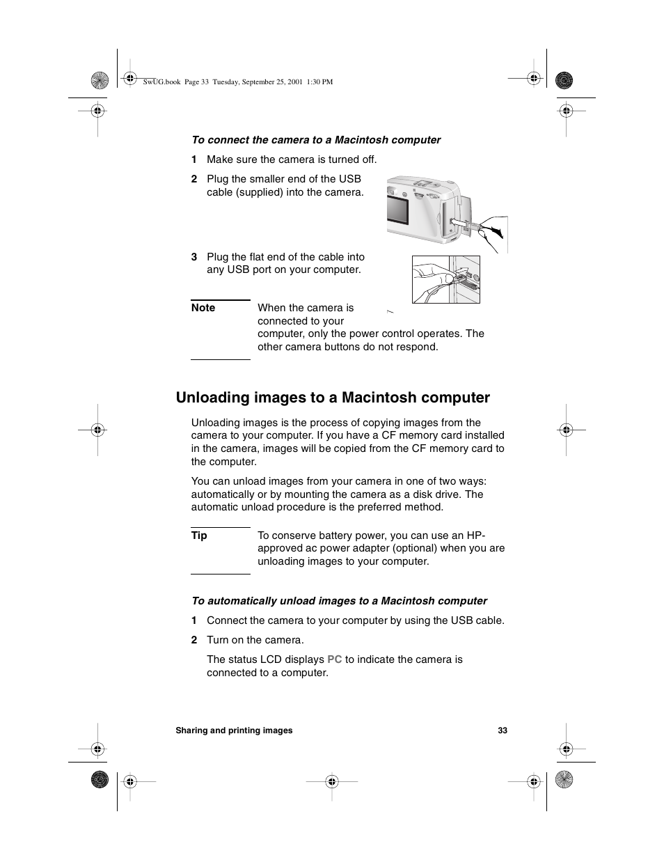 Unloading images to a macintosh computer | HP Photosmart 612 User Manual | Page 41 / 84