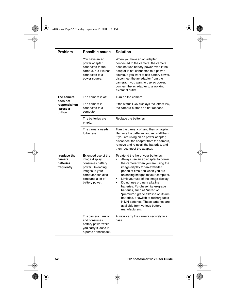 HP Photosmart 612 User Manual | Page 60 / 84