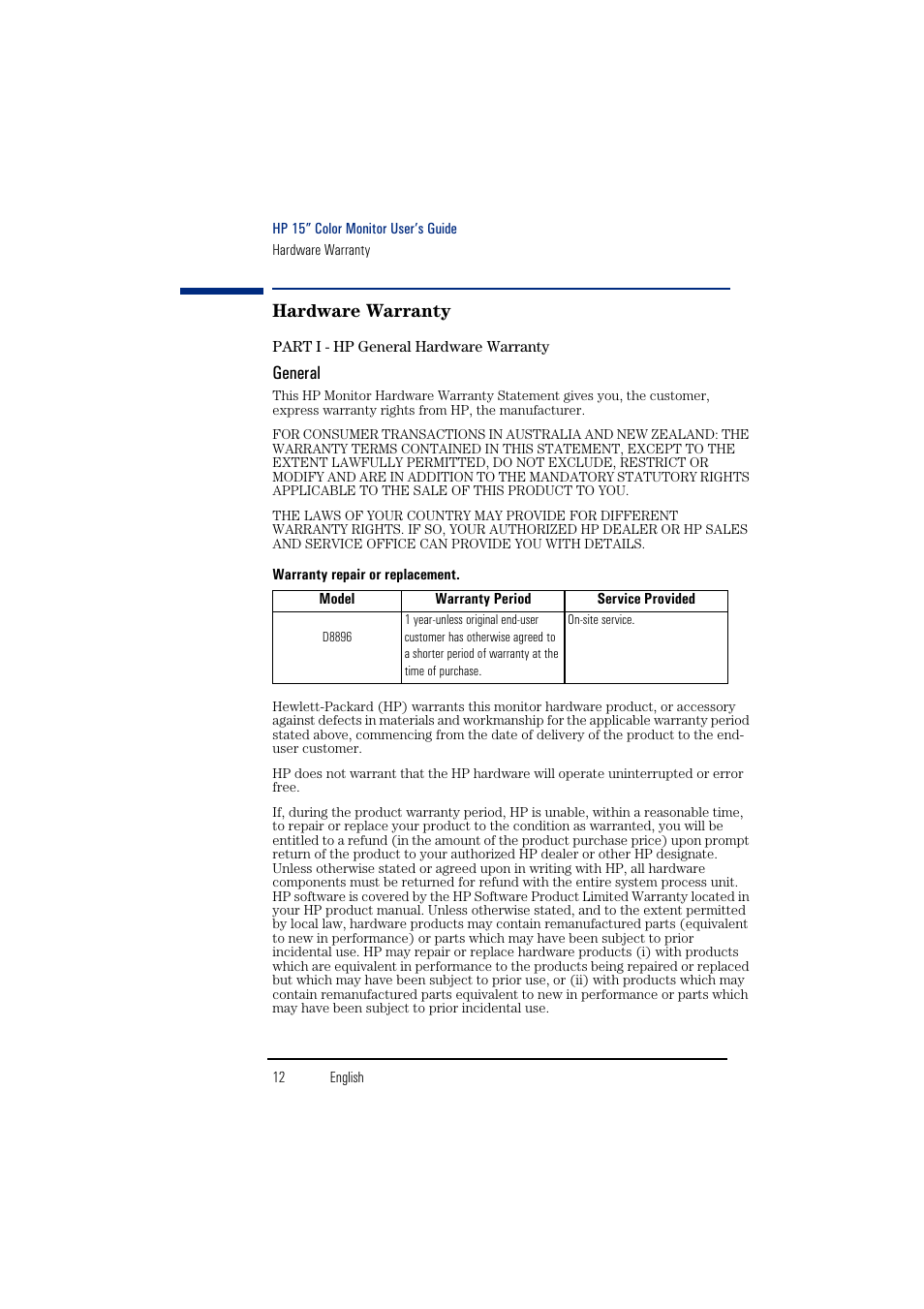 HP 55HP User Manual | Page 14 / 17