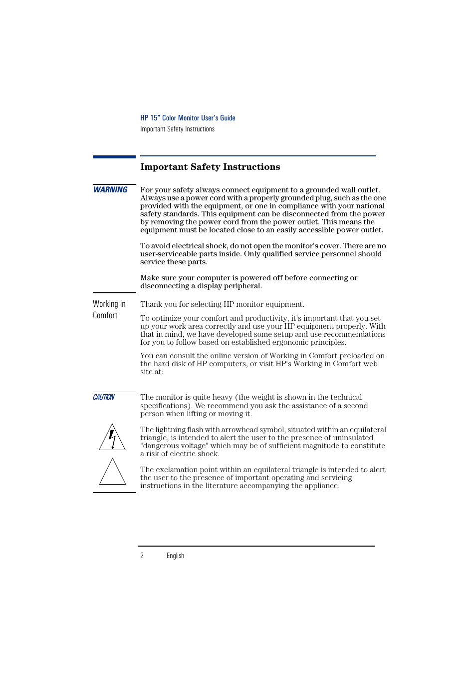 HP 55HP User Manual | Page 4 / 17