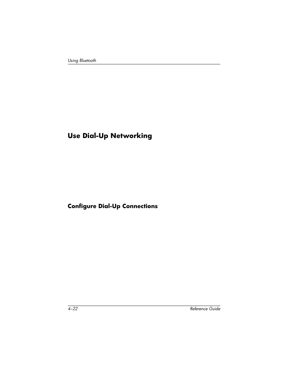 Use dial-up networking, Use dial-up networking –22 | HP h5400 User Manual | Page 126 / 273