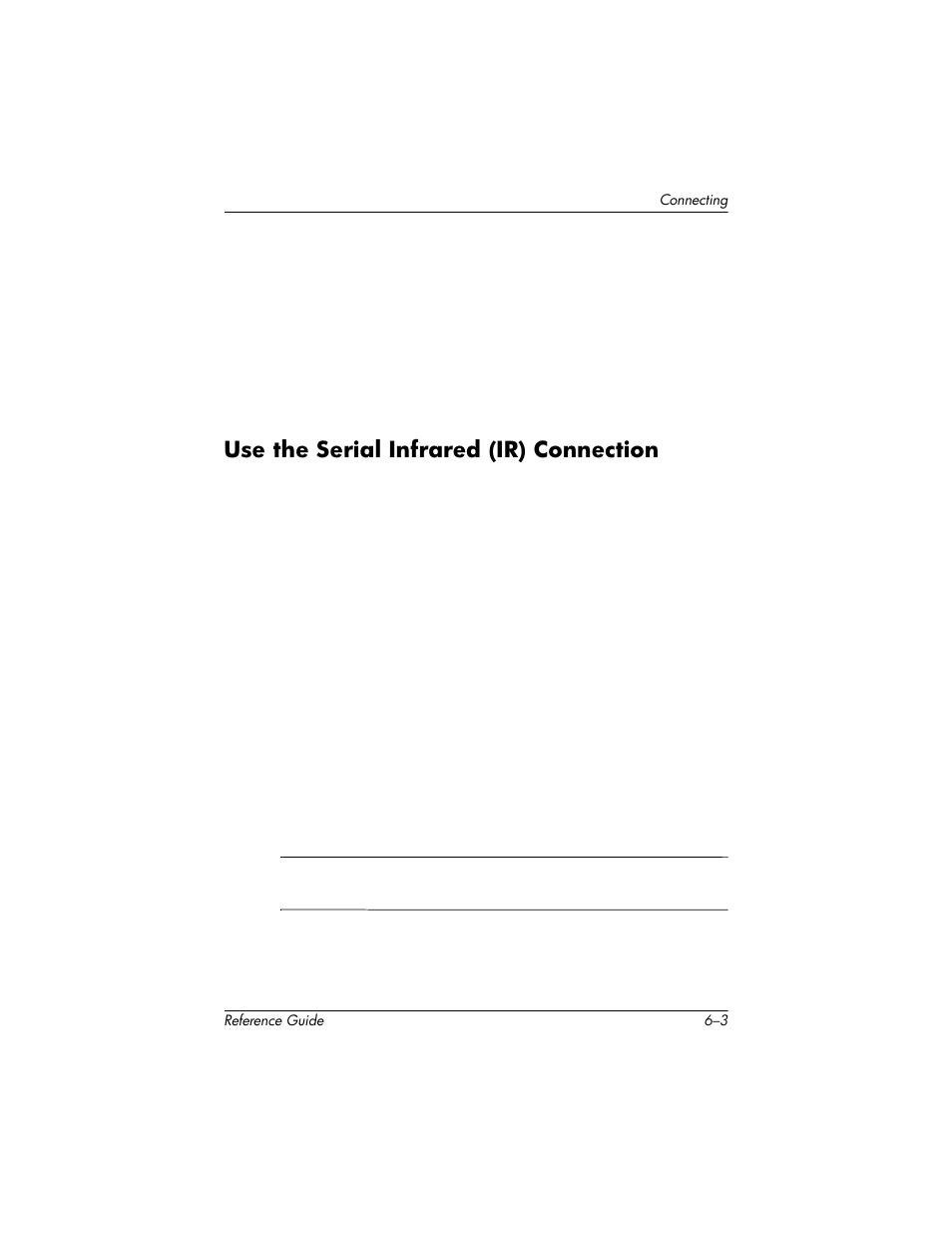 Use the serial infrared (ir) connection, Use the serial infrared (ir) connection –3 | HP h5400 User Manual | Page 165 / 273
