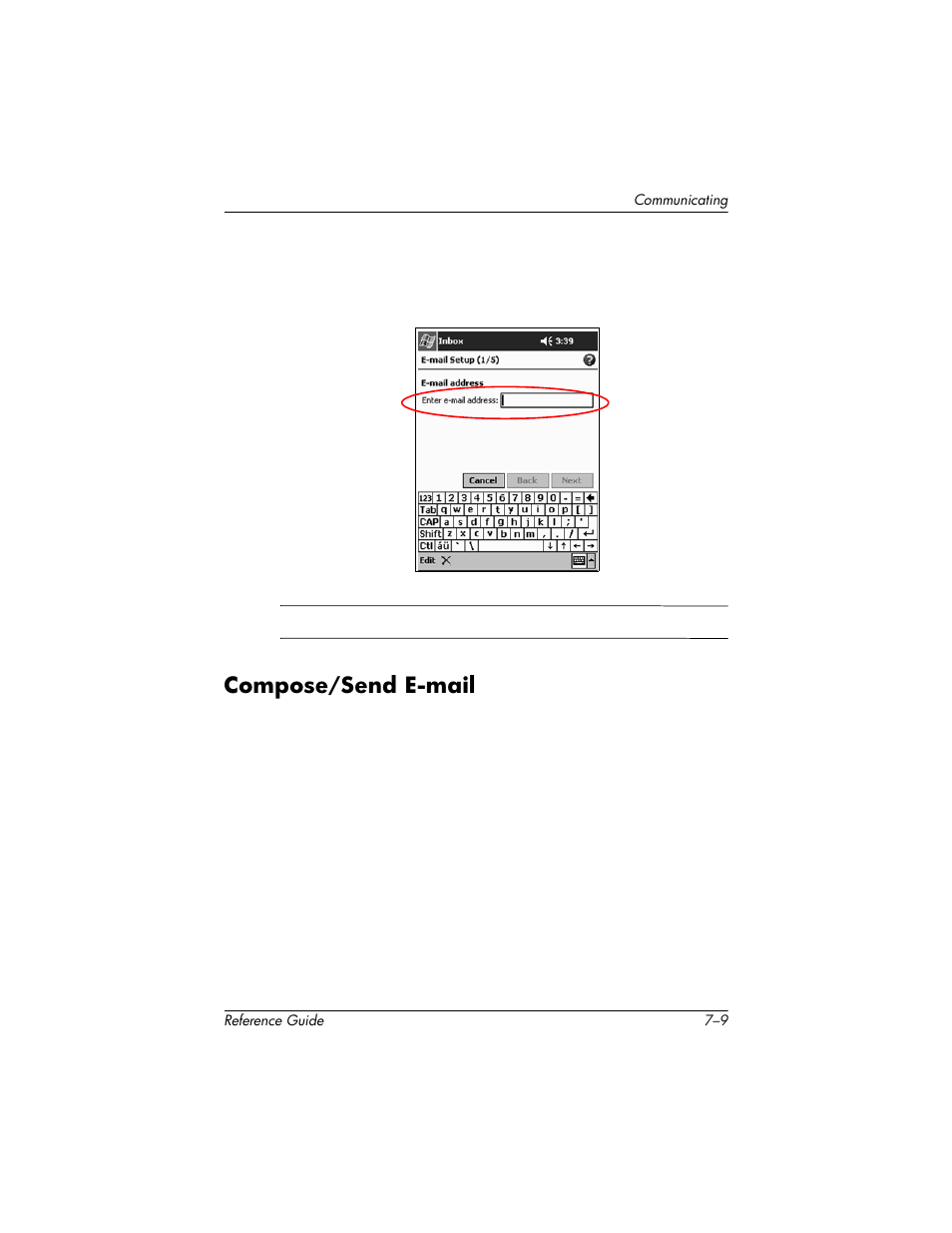 Compose/send e-mail, Compose/s | HP h5400 User Manual | Page 183 / 273