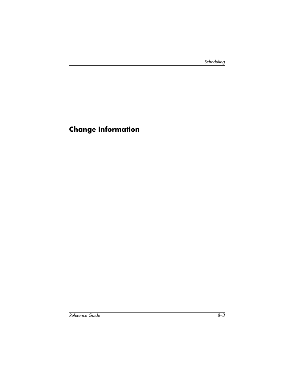 Change information, Change information –3 | HP h5400 User Manual | Page 197 / 273