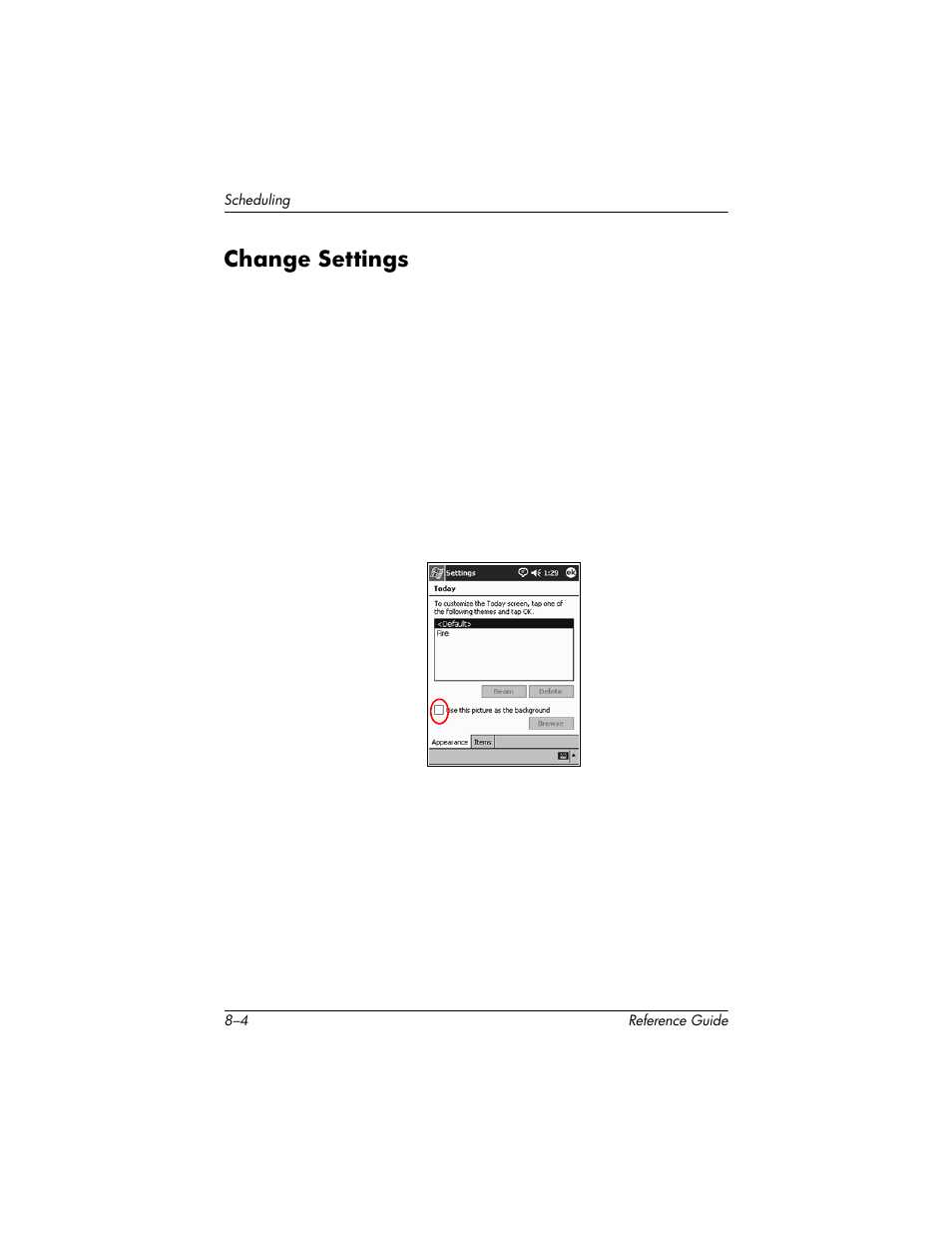 Change settings, Change settings –4 | HP h5400 User Manual | Page 198 / 273