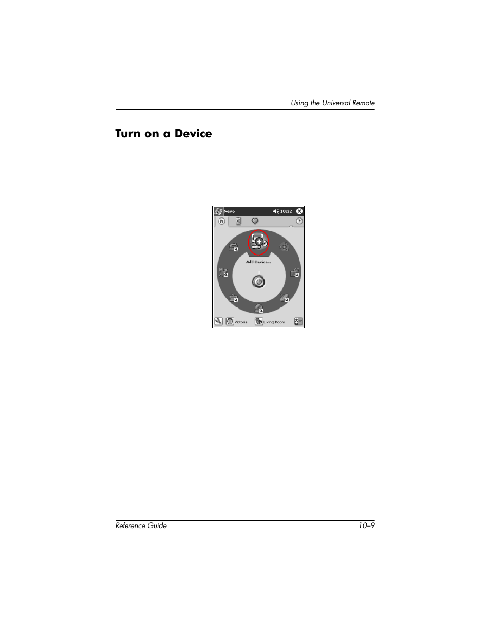 Turn on a device, Turn on a device –9 | HP h5400 User Manual | Page 245 / 273