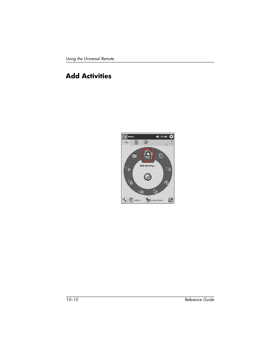 Add activities, Add activities –10 | HP h5400 User Manual | Page 246 / 273