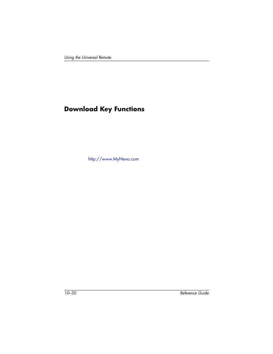Download key functions, Download key functions –20 | HP h5400 User Manual | Page 256 / 273
