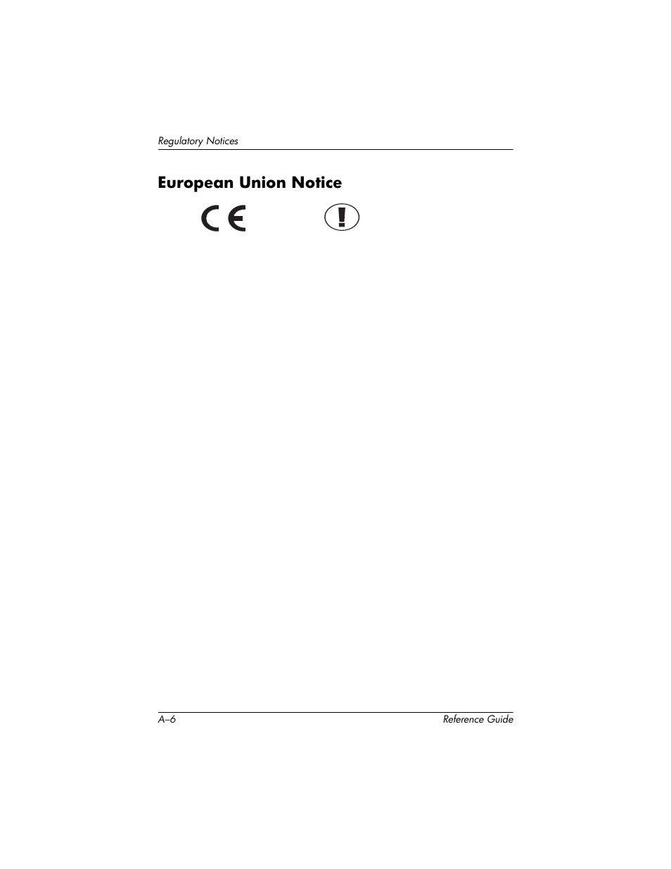 European union notice | HP h5400 User Manual | Page 264 / 273