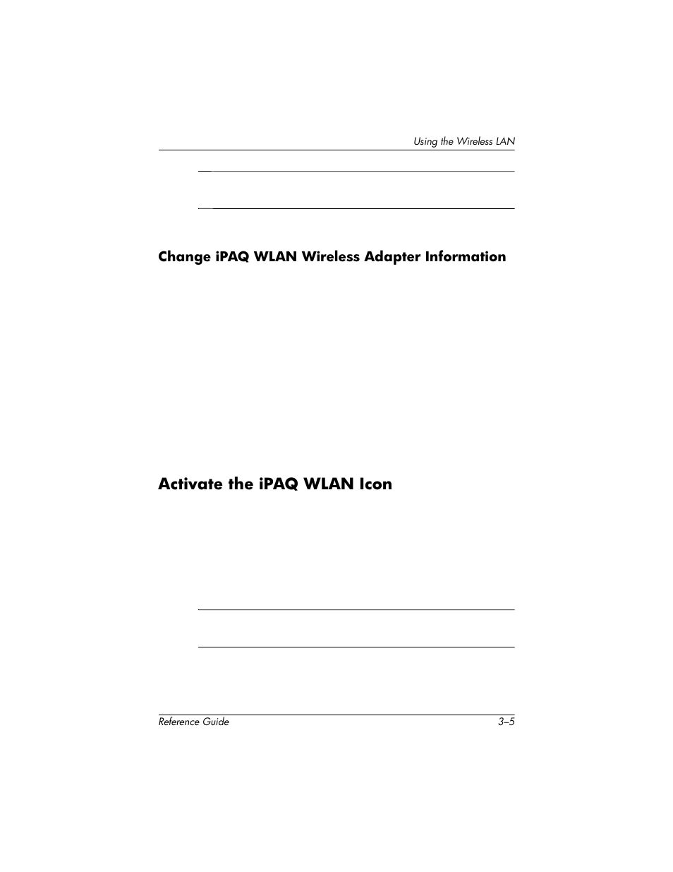 Activate the ipaq wlan icon, Activate the ipaq wlan icon –5 | HP h5400 User Manual | Page 91 / 273