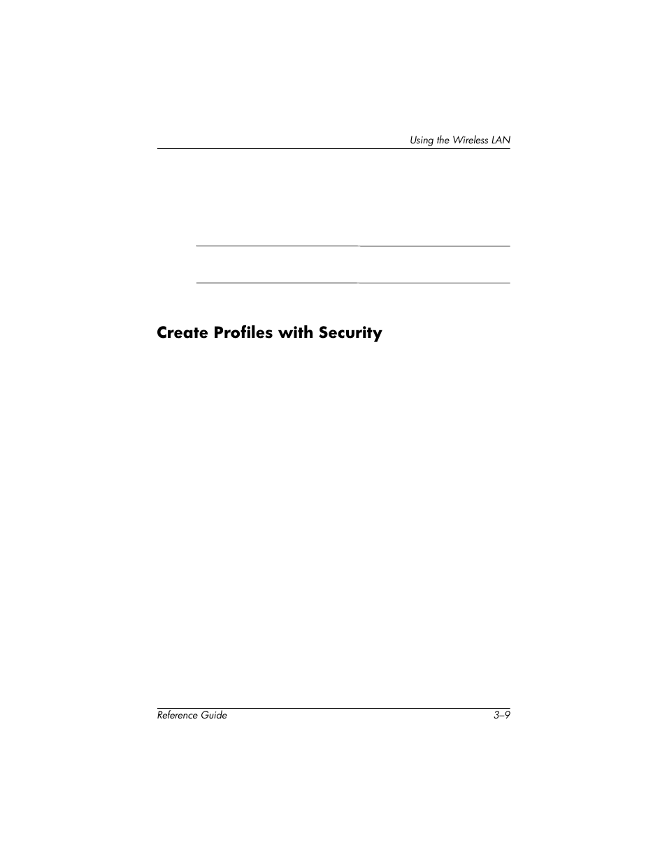 Create profiles with security, Create profiles with security –9 | HP h5400 User Manual | Page 95 / 273