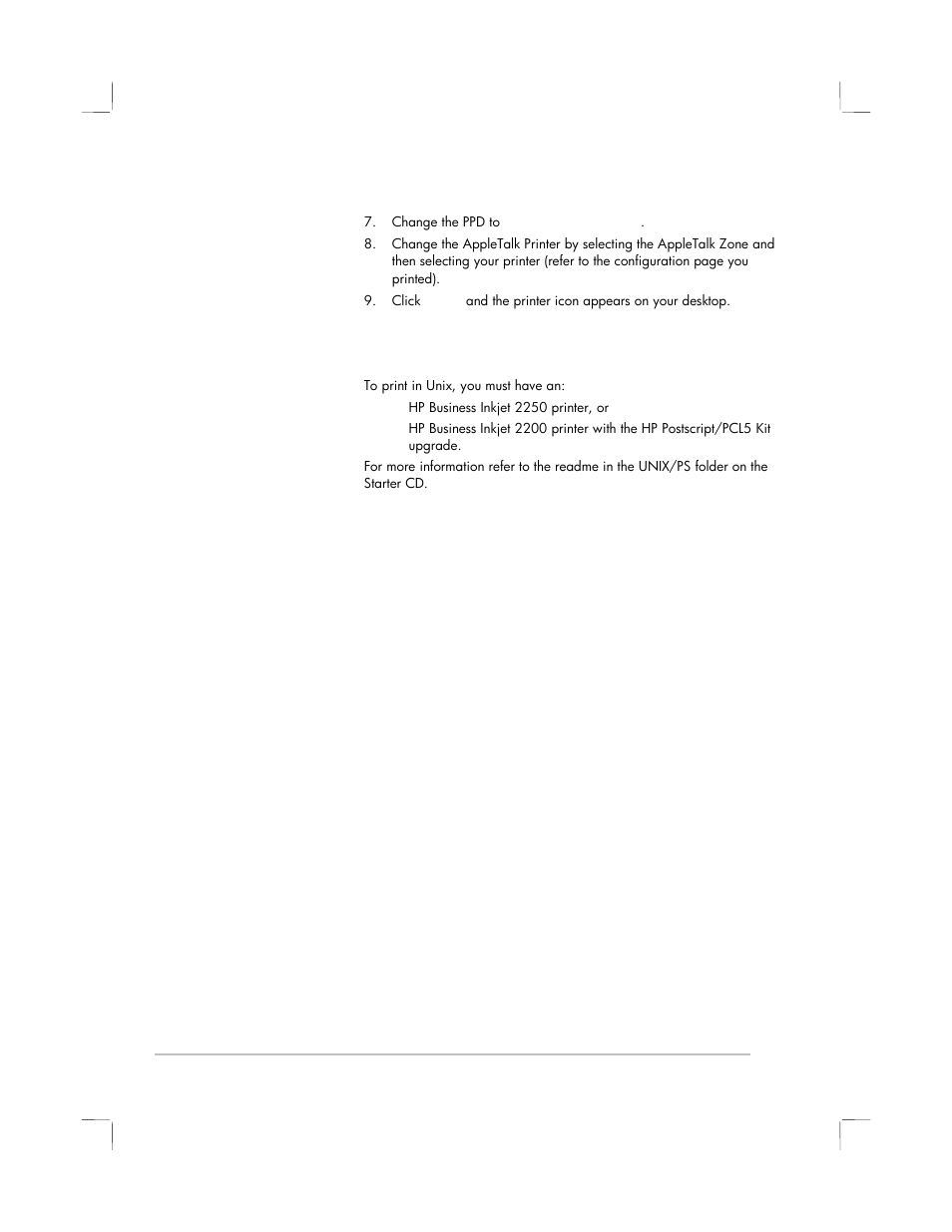 Setting up your printer in a unix environment | HP 2250 User Manual | Page 25 / 81