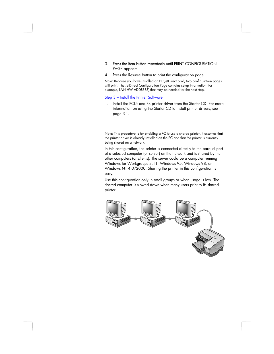Sharing the printer on a network | HP 2250 User Manual | Page 30 / 81