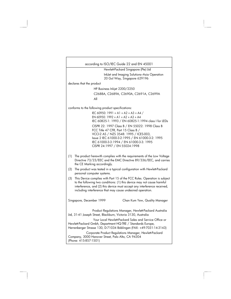 HP 2250 User Manual | Page 80 / 81
