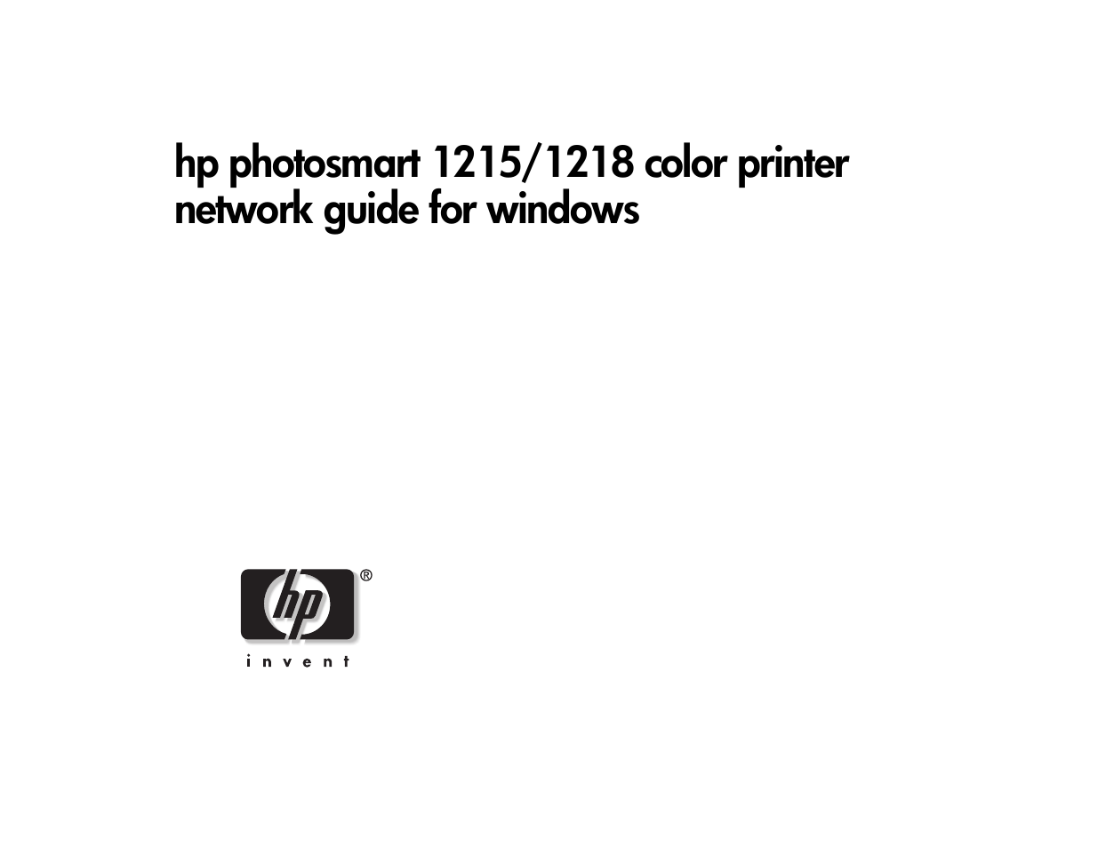 HP 1218 User Manual | 23 pages