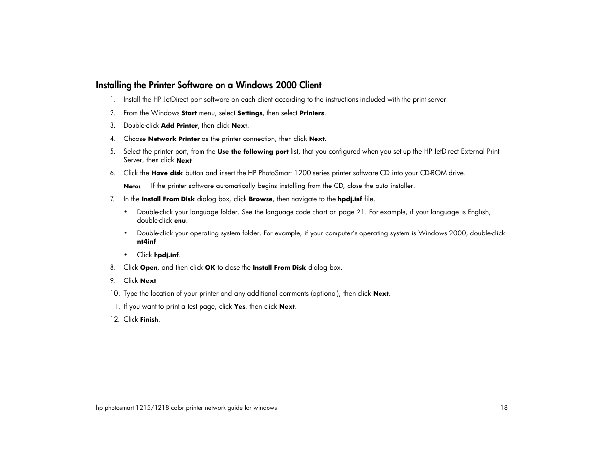 HP 1218 User Manual | Page 20 / 23