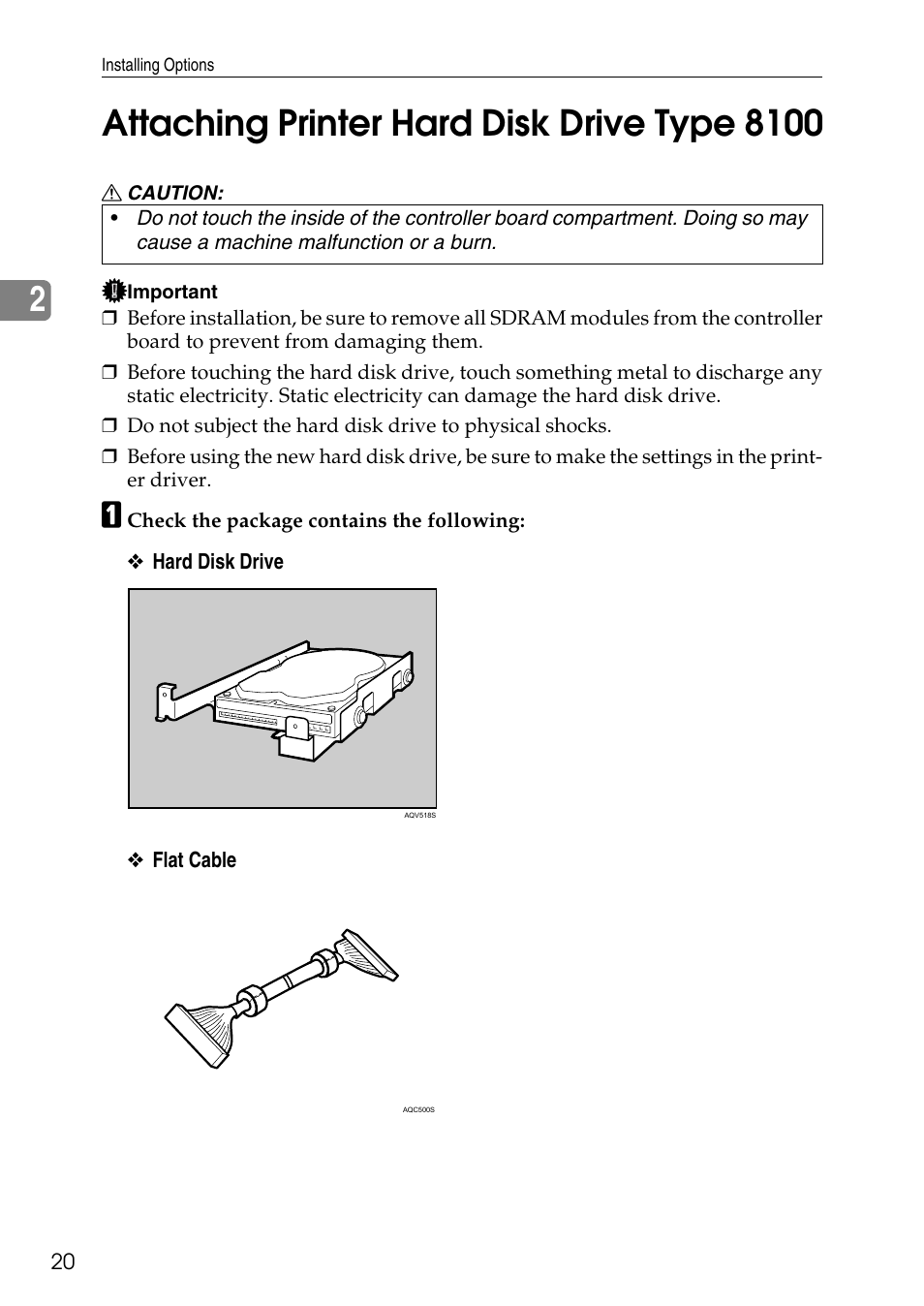 Attaching printer hard disk drive type 8100 | HP AFICIO SP 8100DN User Manual | Page 31 / 157