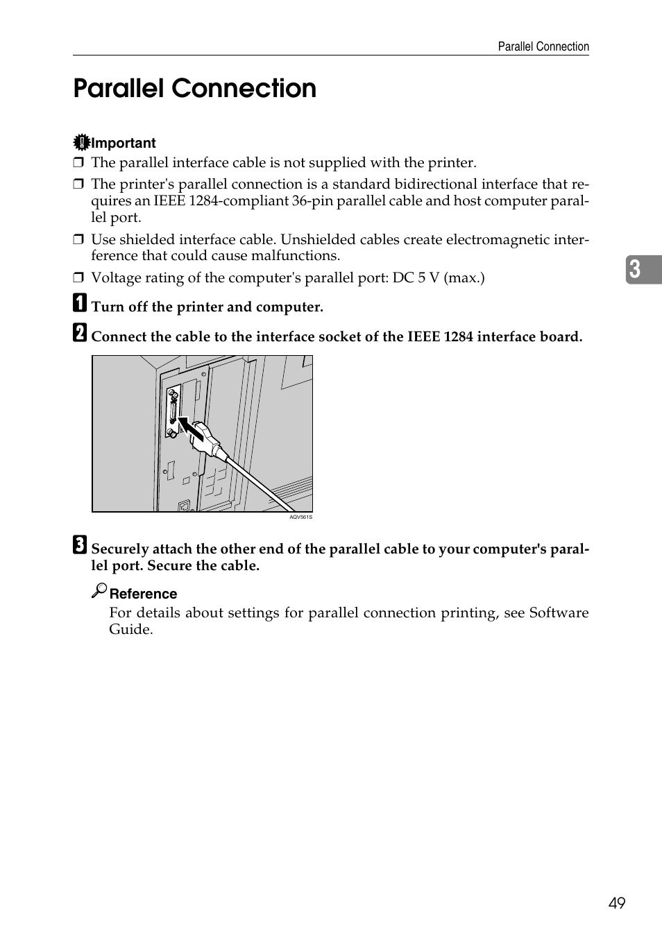 Parallel connection, 3parallel connection | HP AFICIO SP 8100DN User Manual | Page 60 / 157