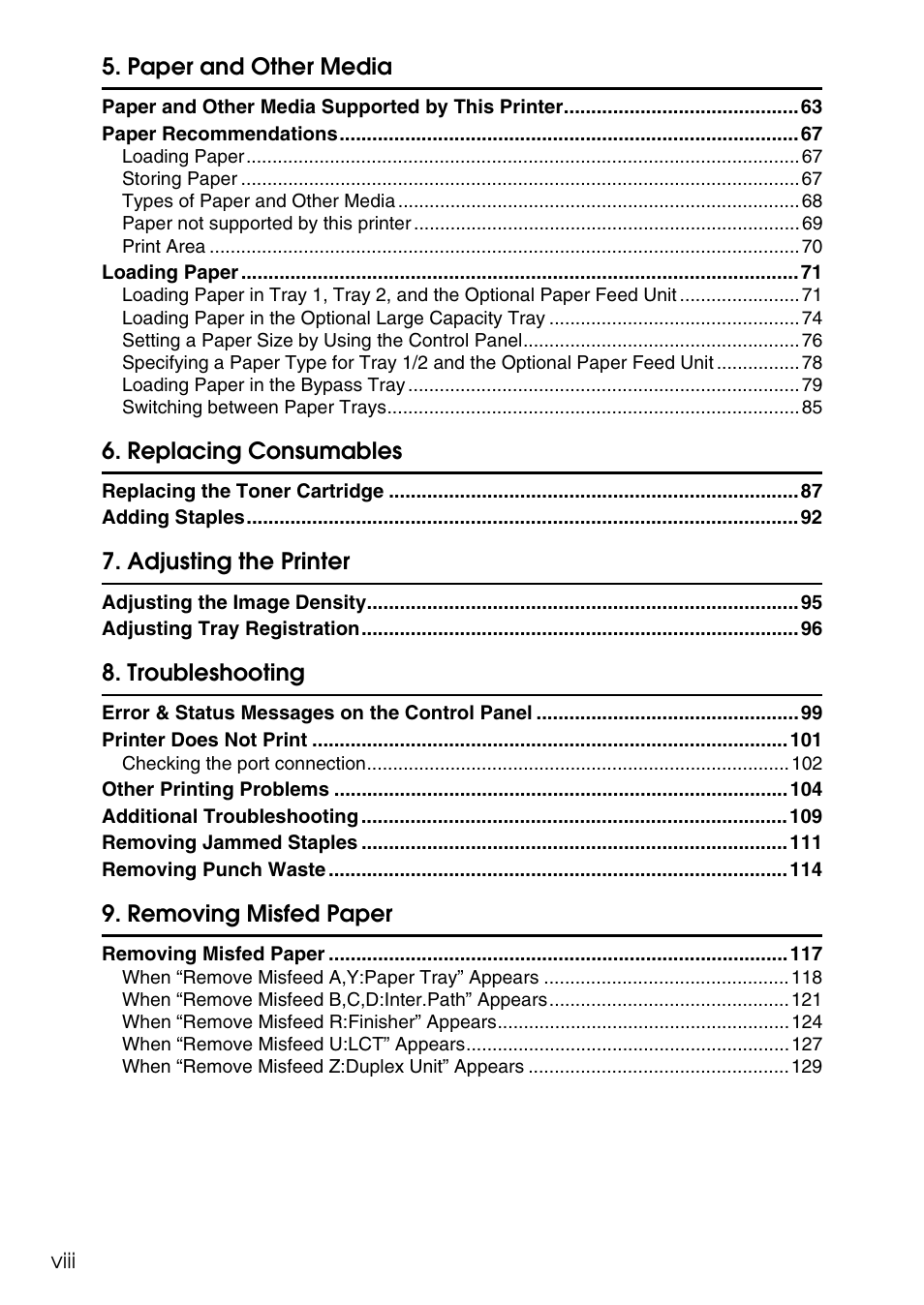 HP AFICIO SP 8100DN User Manual | Page 9 / 157