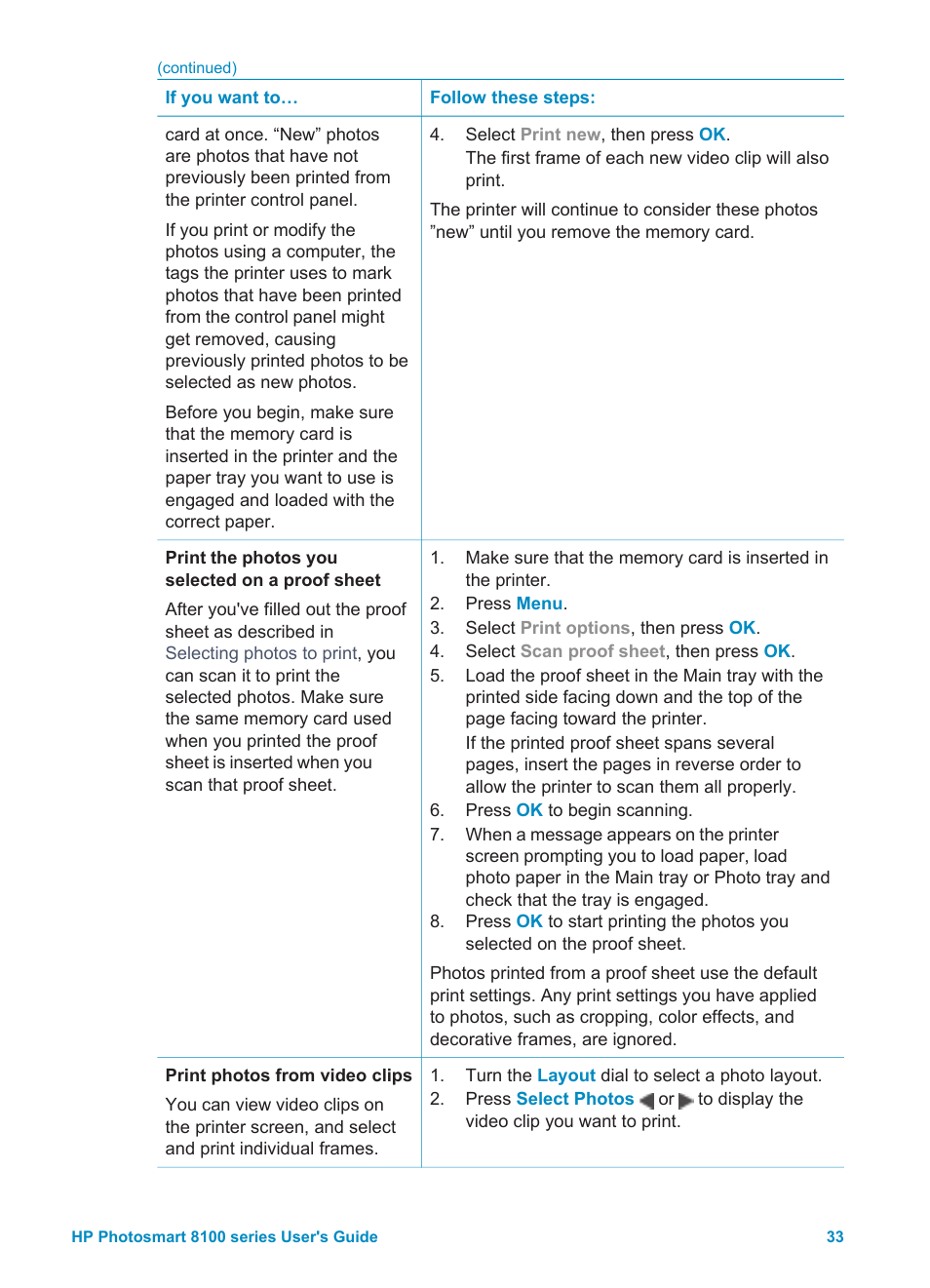 HP 8100 Series User Manual | Page 36 / 78