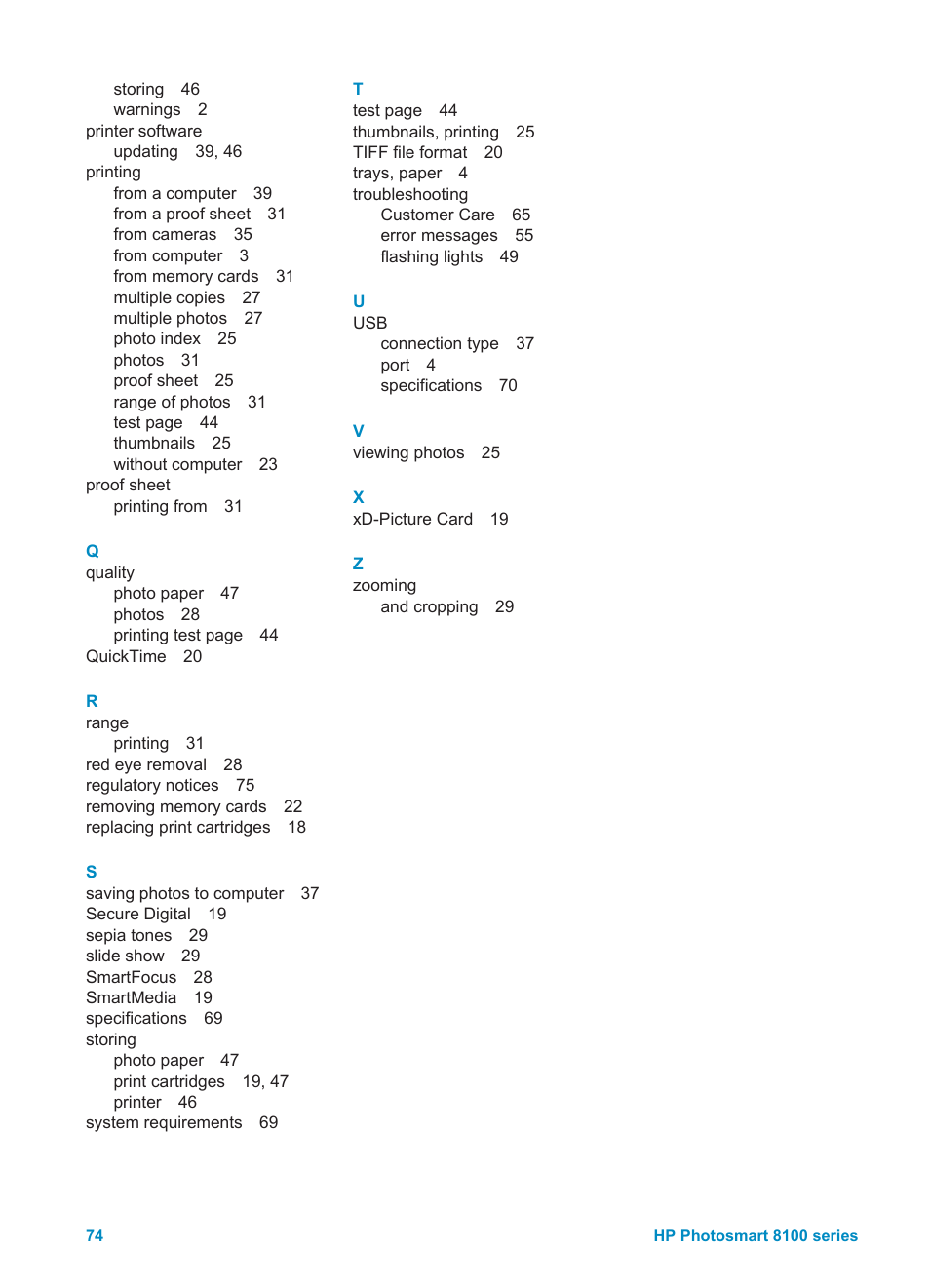 HP 8100 Series User Manual | Page 77 / 78