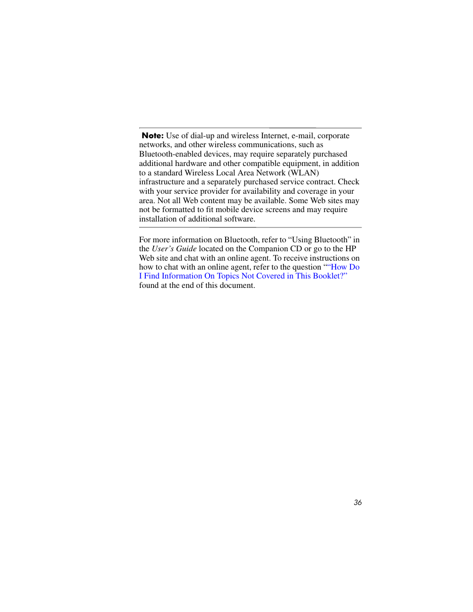 HP IPAQ RX3000 User Manual | Page 40 / 60