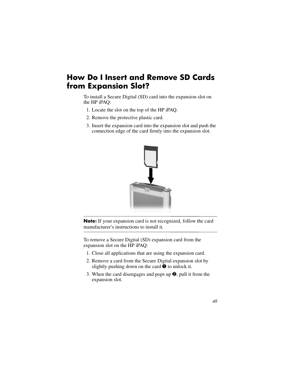 HP IPAQ RX3000 User Manual | Page 53 / 60