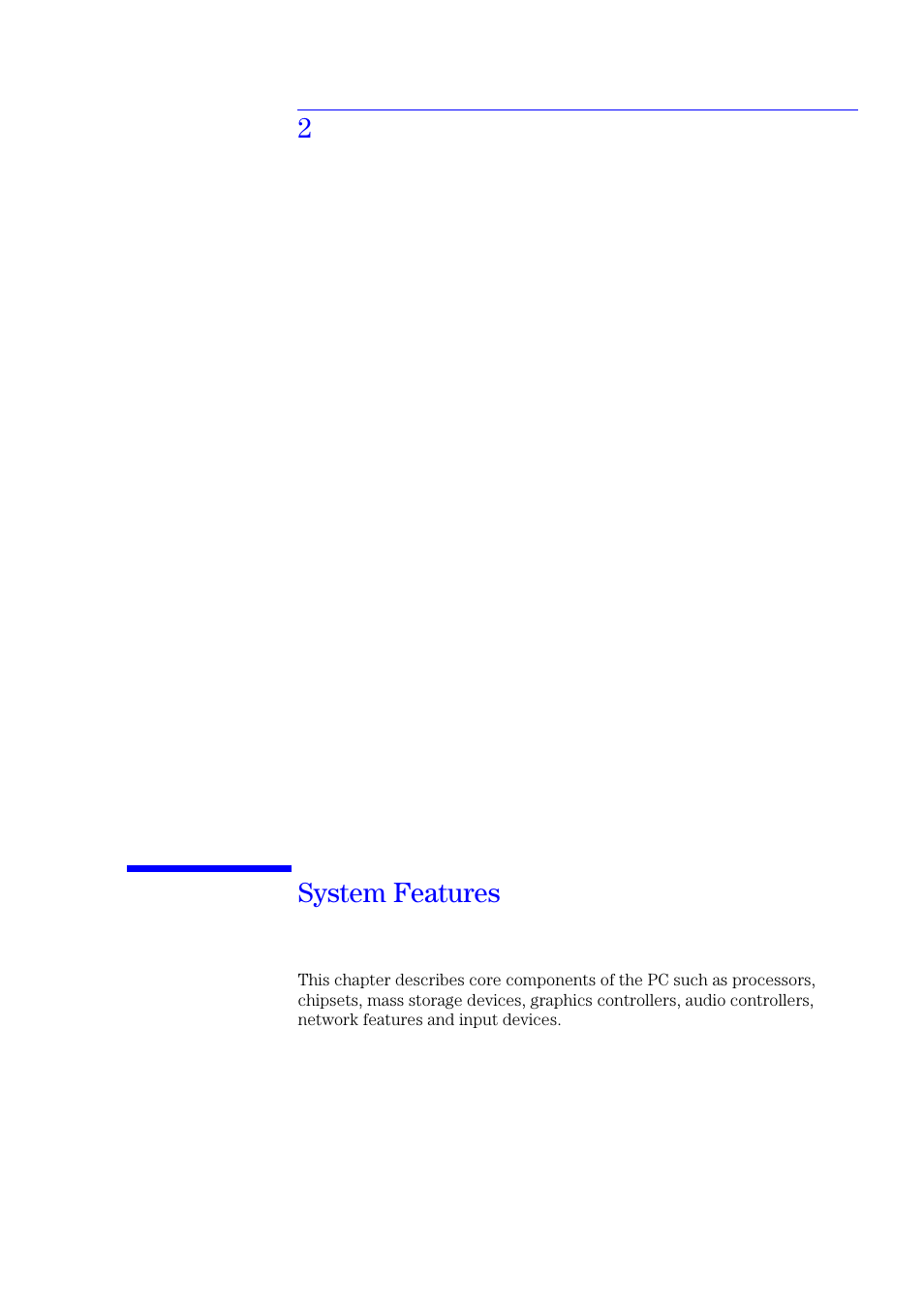 2  system features, 2 system features, 2system features | HP Vectra VL400 User Manual | Page 17 / 64