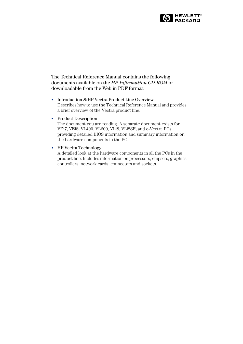 HP Vectra VL400 User Manual | Page 64 / 64