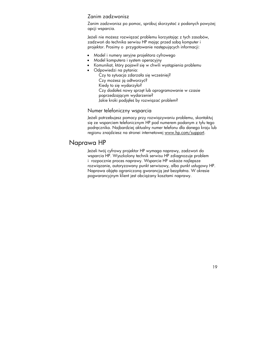 Naprawa hp | HP 4752 User Manual | Page 19 / 38