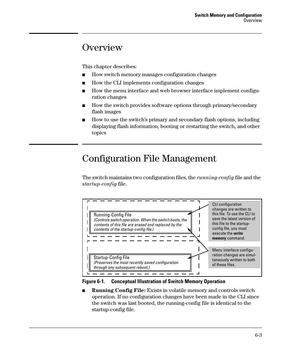 Overview, Configuration file management | HP 2910AL User Manual | Page 111 / 618