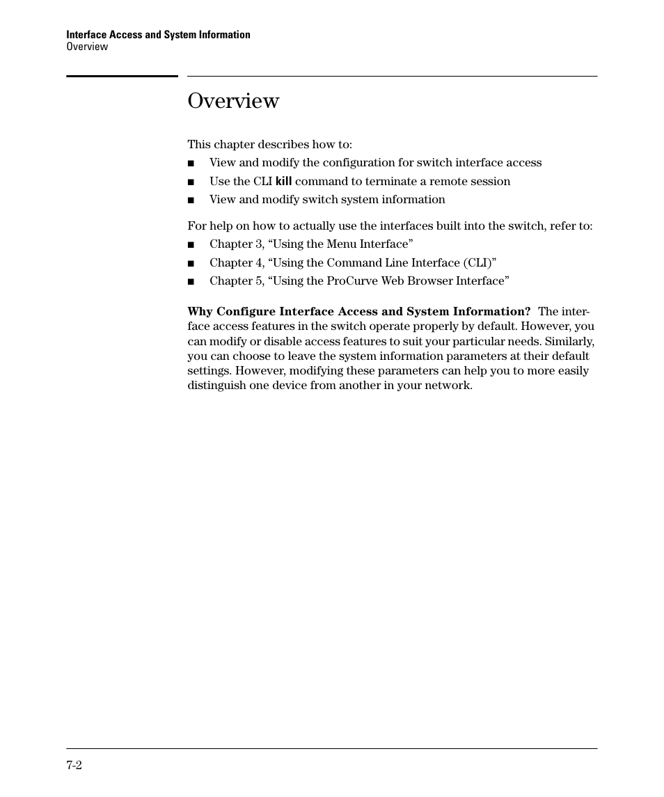 Overview | HP 2910AL User Manual | Page 148 / 618