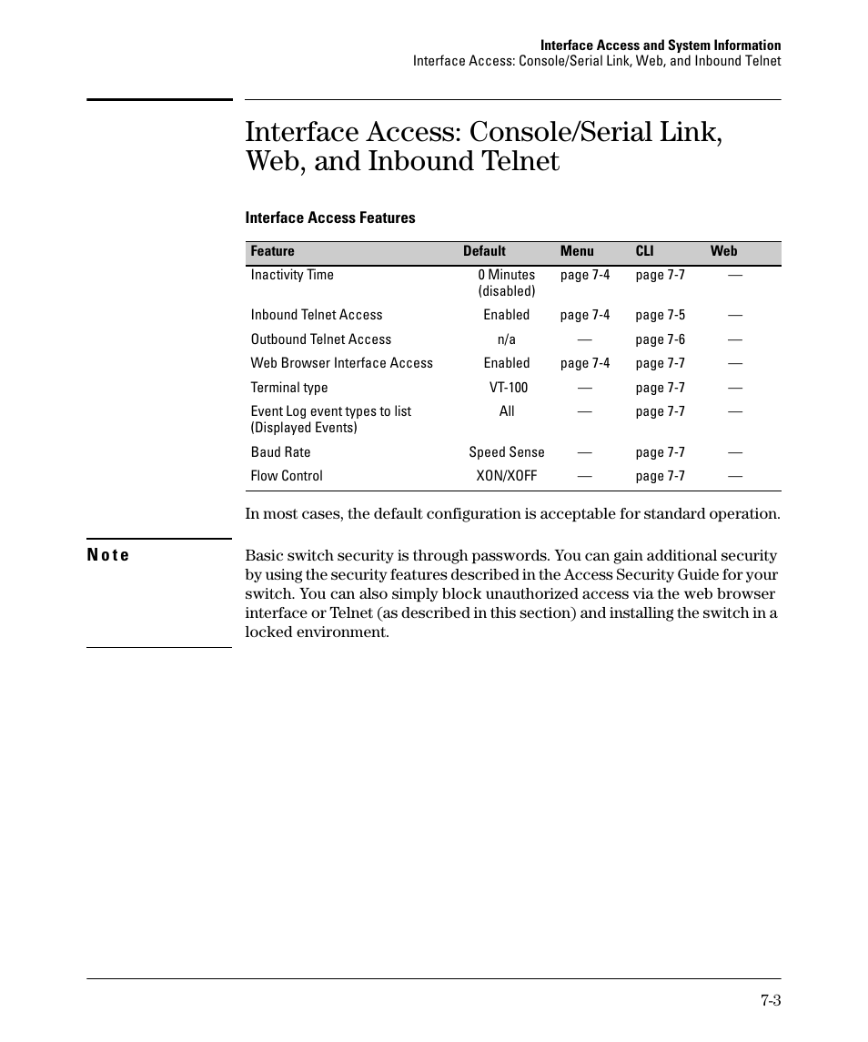 N o t e | HP 2910AL User Manual | Page 149 / 618