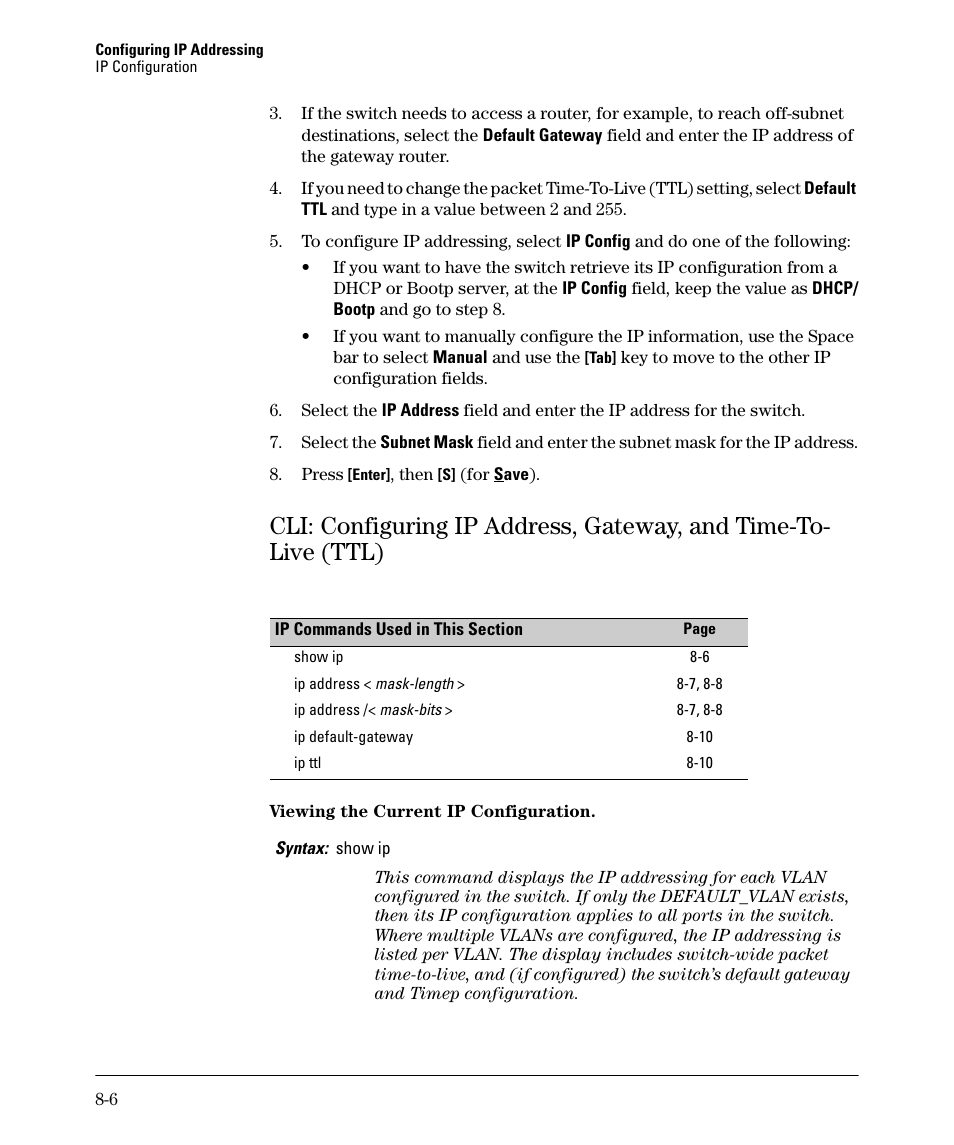 HP 2910AL User Manual | Page 170 / 618