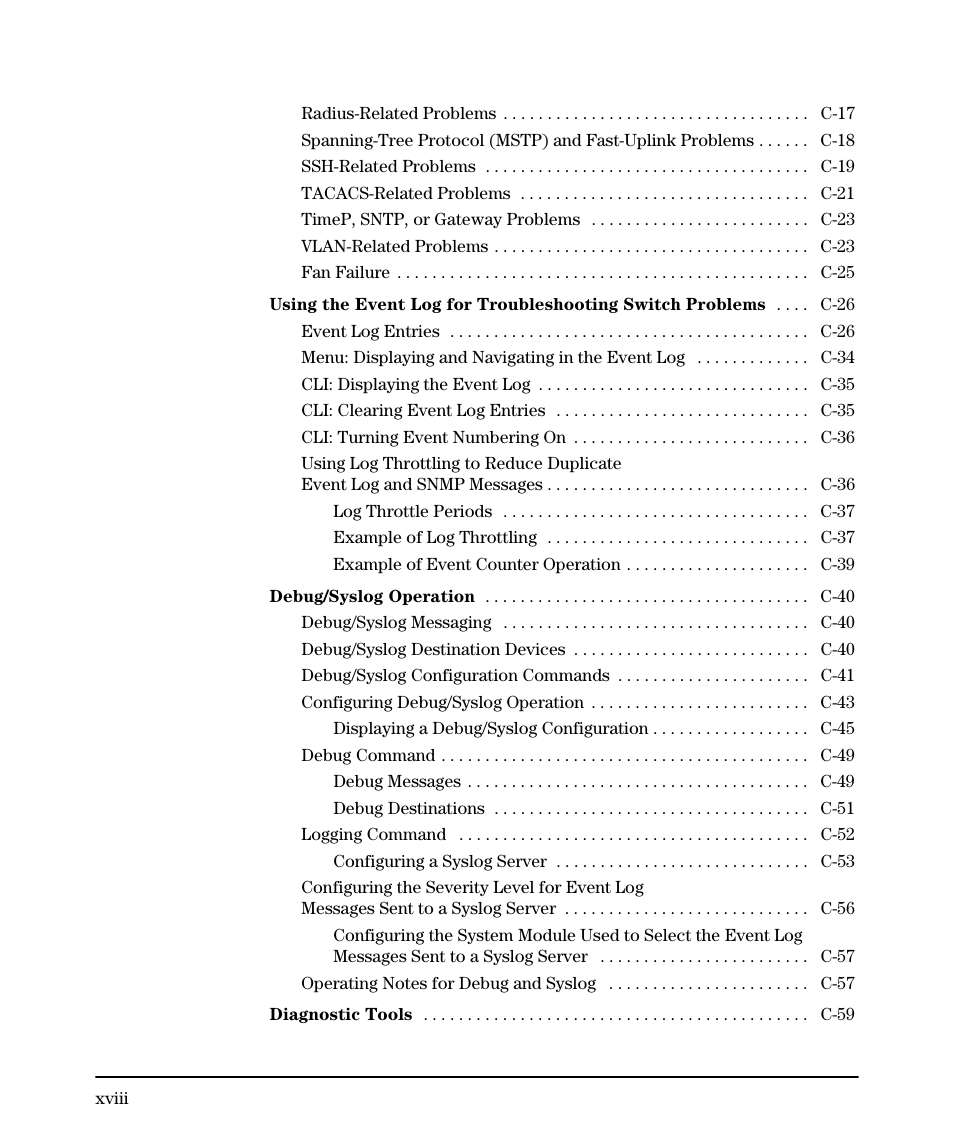 HP 2910AL User Manual | Page 20 / 618