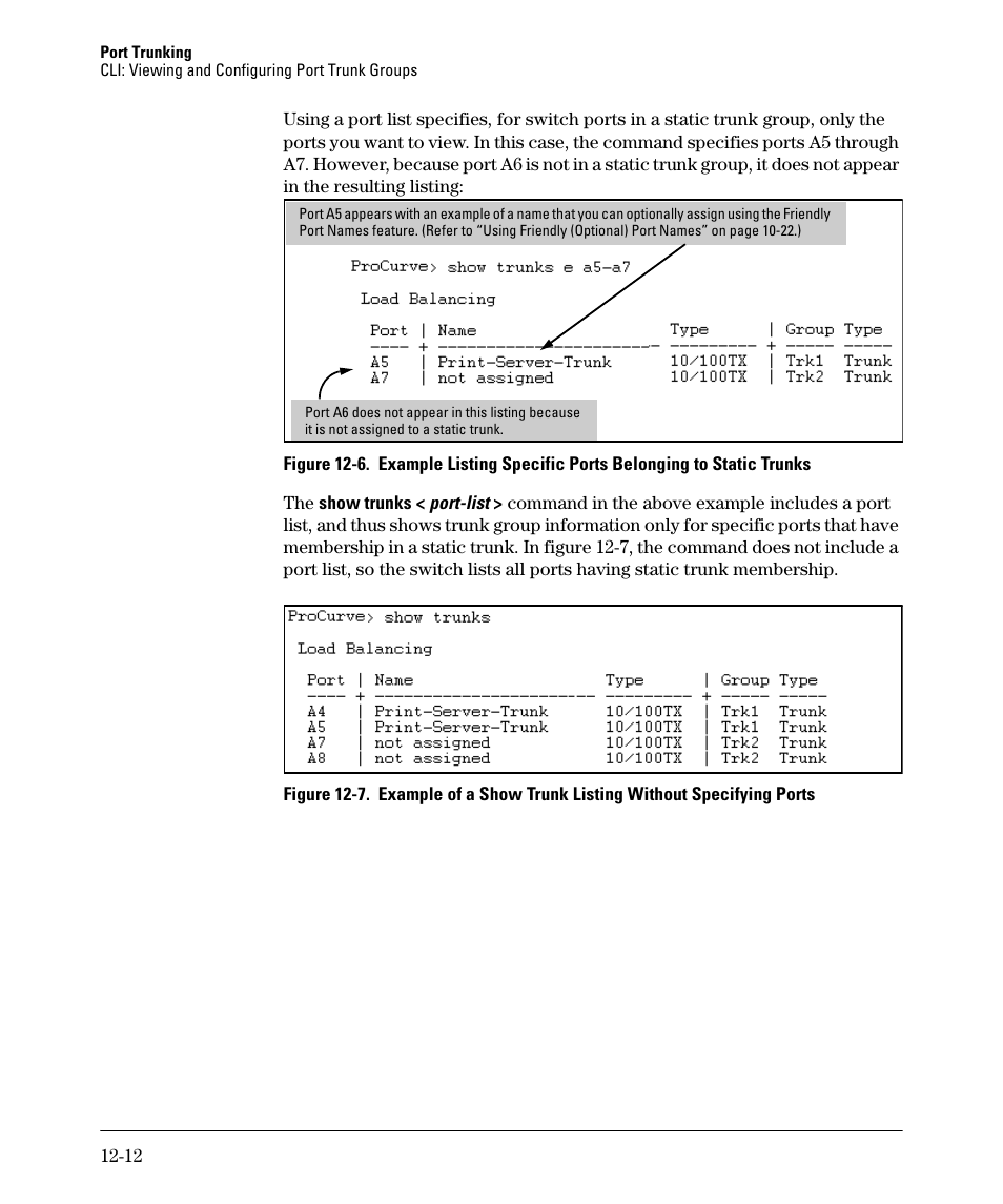 6 and 12-7 for disp | HP 2910AL User Manual | Page 292 / 618