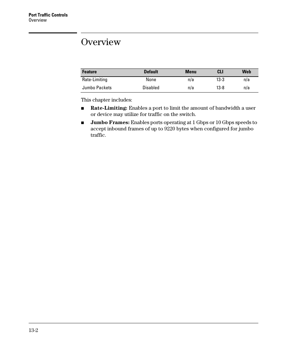 Overview | HP 2910AL User Manual | Page 312 / 618