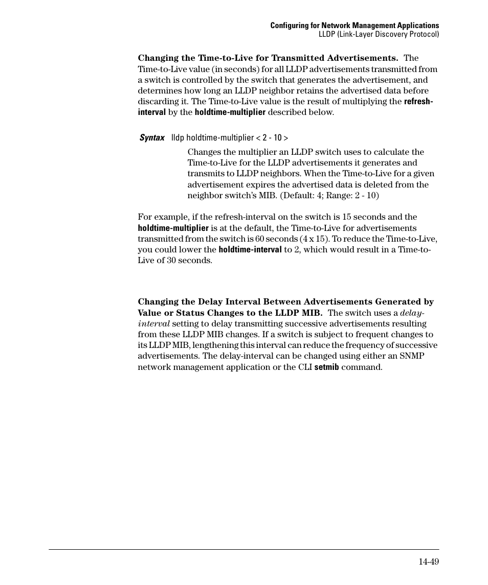 To “changing the time-to-live for transmitted | HP 2910AL User Manual | Page 377 / 618